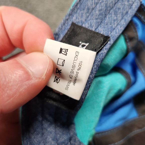 Cotopaxi 5 Panel Hat Colorblock Blue Red Teal Adjustable Camper Cap Unisex - Picture 7 of 7